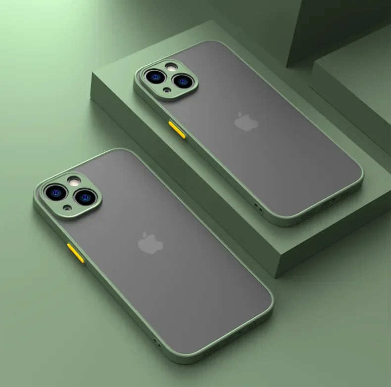Matte Soft Silicone Shockproof iPhone Case