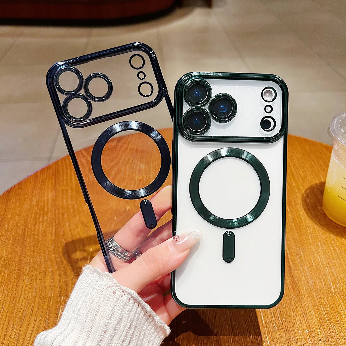 Magnetic Clear Case with Camera Protector – MagSafe Compatible for iPhone 17 Pro Max / 17 Air