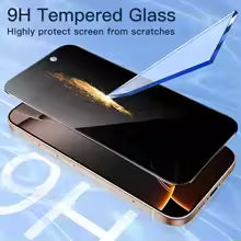 Anti-Spy Tempered Glass Screen Protector – Privacy Film for iPhone 11–17 Series (1/3 Pack)