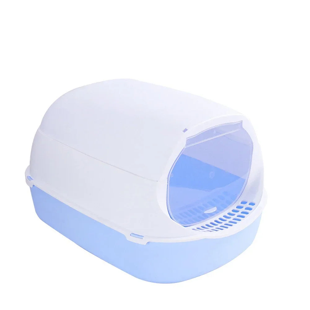 Portable Cat Litter Box – Semi-Enclosed & Splashproof