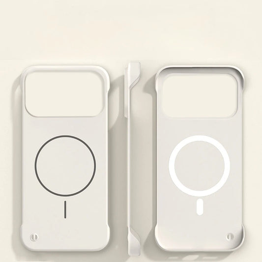 MagSafe Bezel-Less Ultra Thin Case – Frameless Magnetic Cover for iPhone 17 Pro / Pro Max / 17 Air