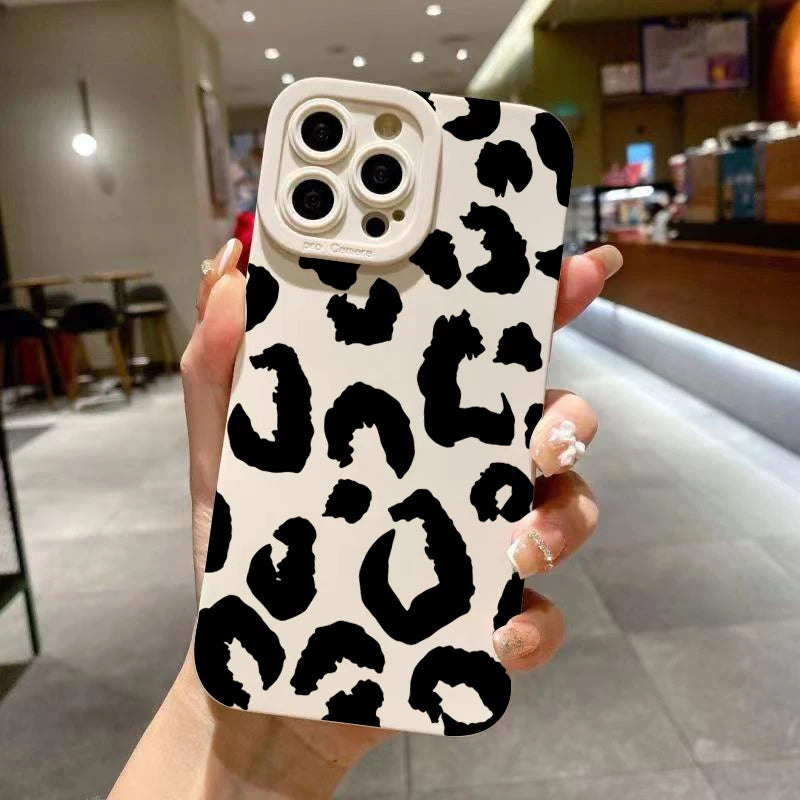 Leopard Print iPhone Case with Camera Protection