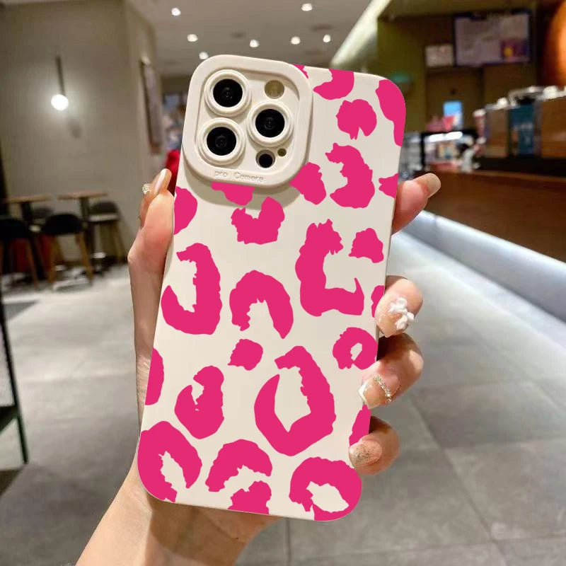 Leopard Print iPhone Case with Camera Protection
