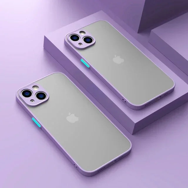 Matte Soft Silicone Shockproof iPhone Case