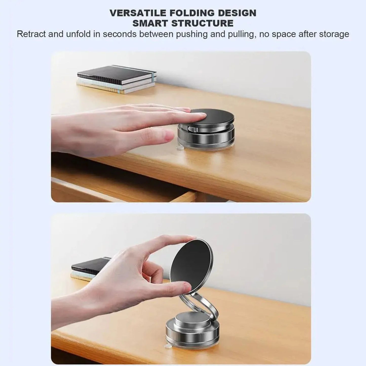 Adjustable Suction Cup Phone Mount – Space-Saving Car Stand for iPhones