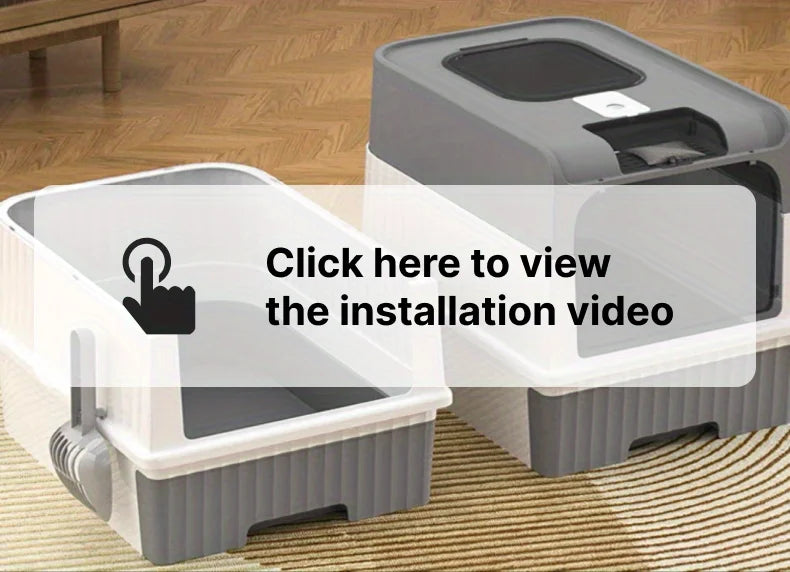 Portable Cat Litter Box – Enclosed, Easy Clean & Odor Control
