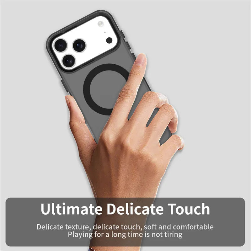 Magnetic Matte Case – MagSafe Wireless Charging Cover for iPhone 17 Pro / Pro Max / 17 Air