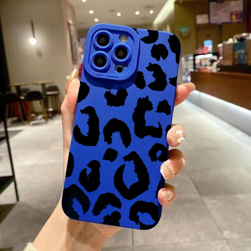 Leopard Print iPhone Case with Camera Protection