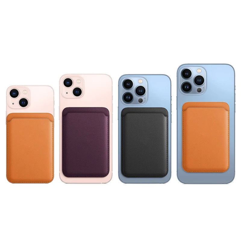 Luxury MagSafe Leather iPhone Wallet Case – Card Holder & Phone Bag