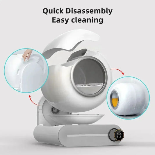 Automatic Cat Litter Box – Self-Cleaning, Large 65L