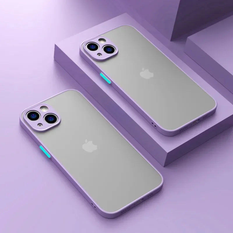 Matte Soft Silicone Shockproof iPhone Case