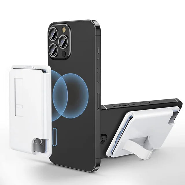 Magnetic Wallet Phone Case with Card Holder & Grip