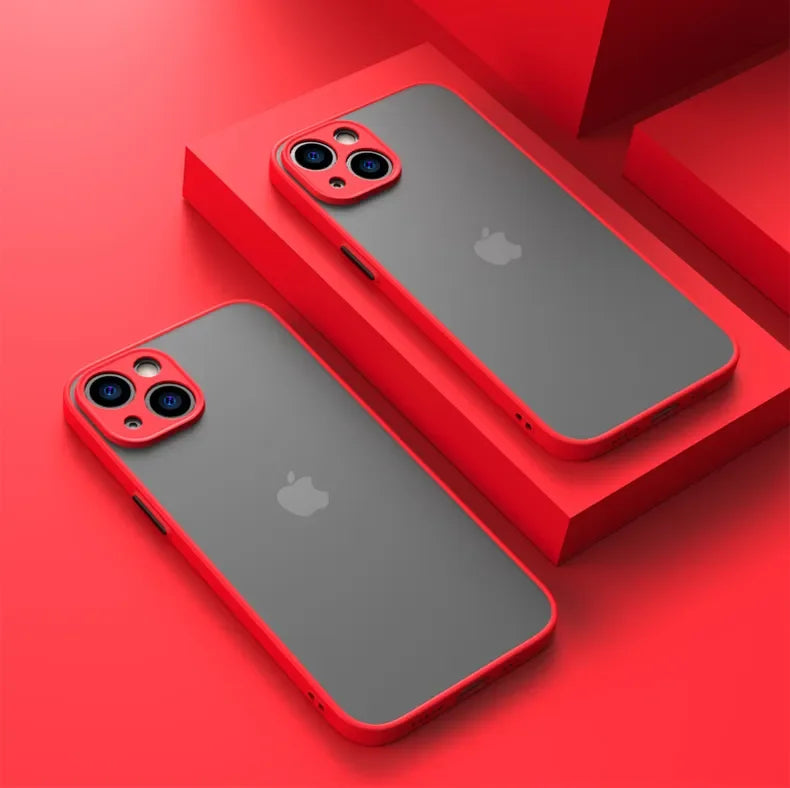 Matte Soft Silicone Shockproof iPhone Case