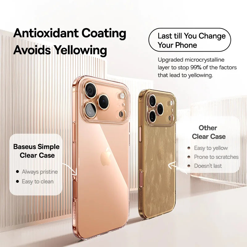 Baseus Clear TPU iPhone Case – Anti-Drop Ultra-Thin Cover