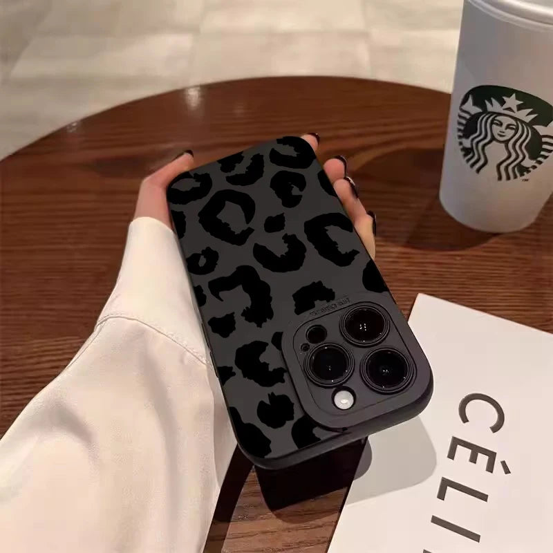 Leopard Print iPhone Case with Camera Protection