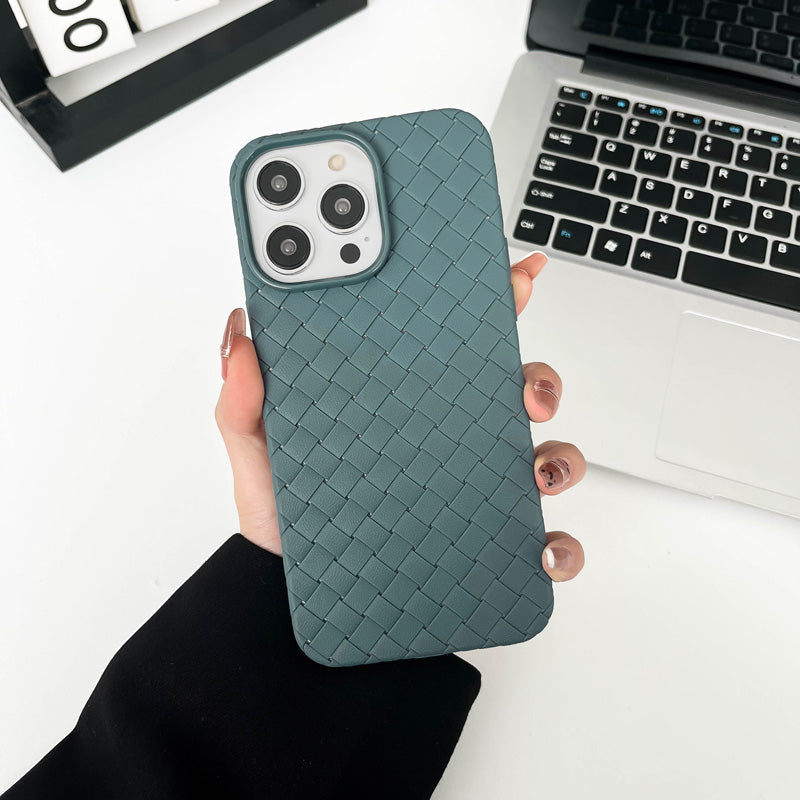 Braided Textured Silicone iPhone Case – Breathable Cooling Cover