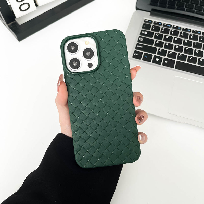 Braided Textured Silicone iPhone Case – Breathable Cooling Cover