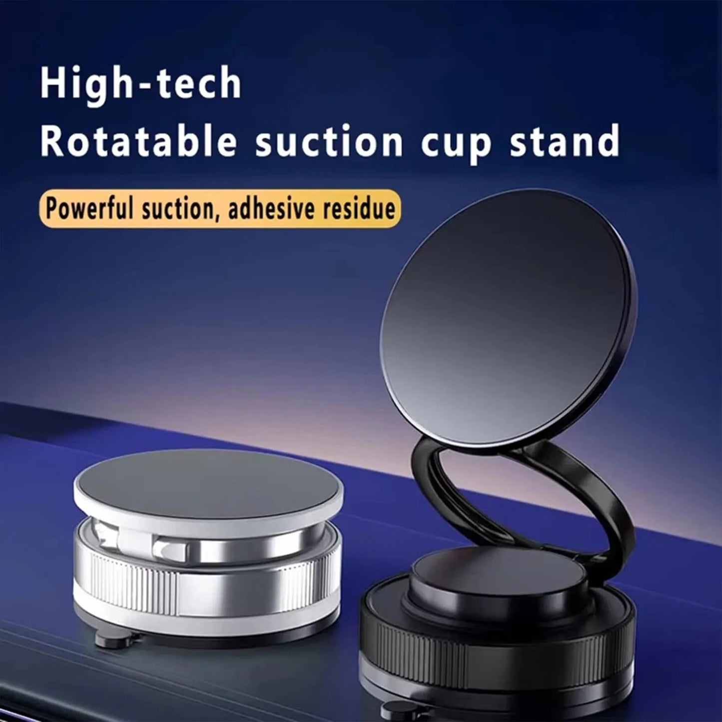 Adjustable Suction Cup Phone Mount – Space-Saving Car Stand for iPhones