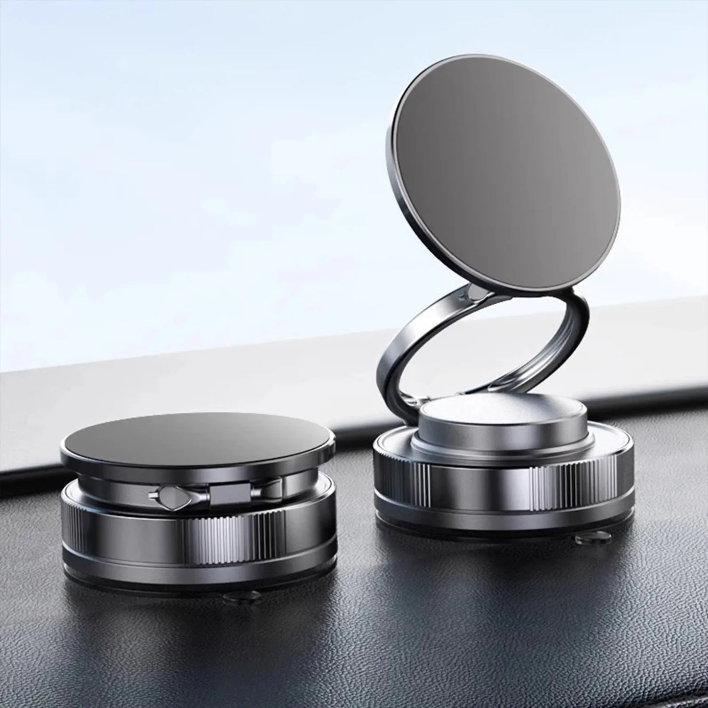 Adjustable Suction Cup Phone Mount – Space-Saving Car Stand for iPhones