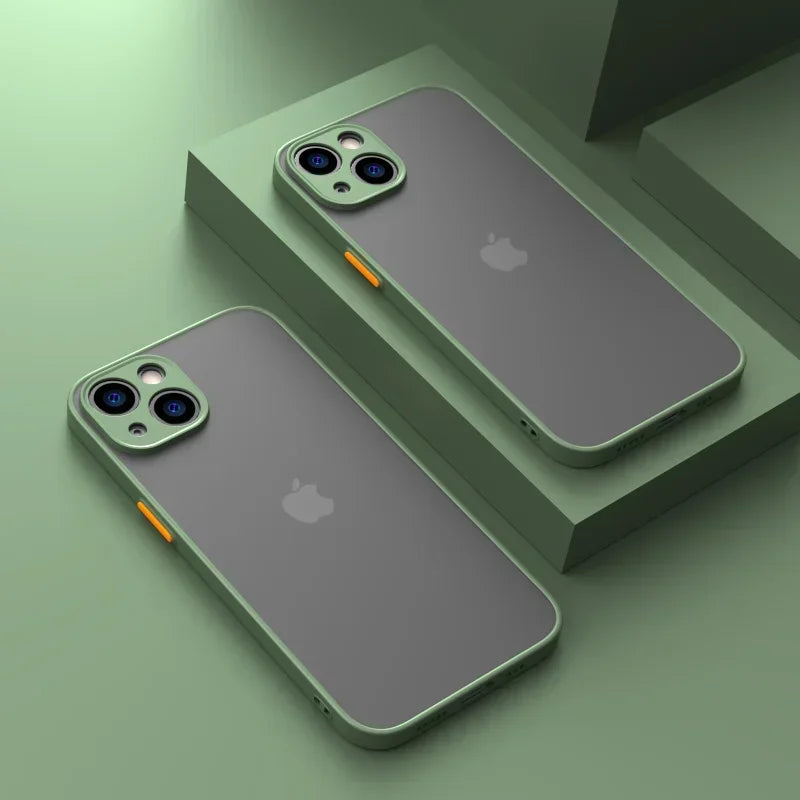Matte Soft Silicone Shockproof iPhone Case