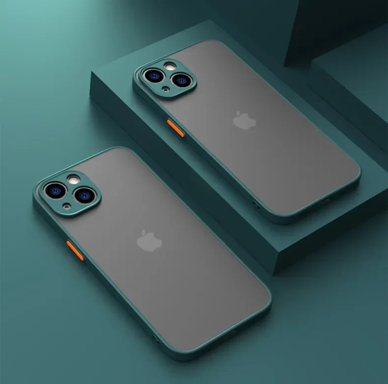 Matte Soft Silicone Shockproof iPhone Case