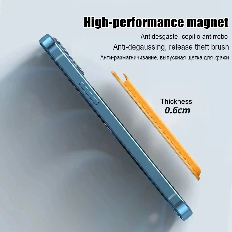 Luxury MagSafe Leather iPhone Wallet Case – Card Holder & Phone Bag