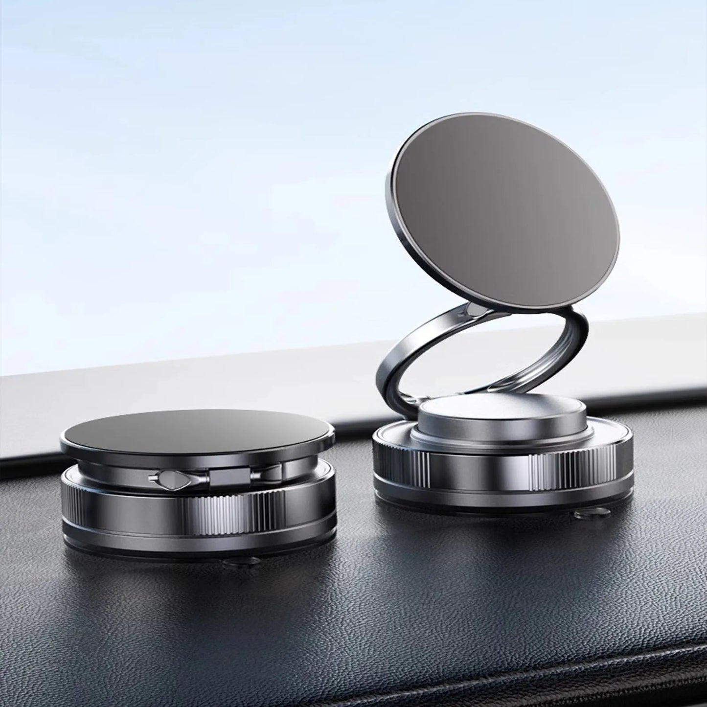 Adjustable Suction Cup Phone Mount – Space-Saving Car Stand for iPhones