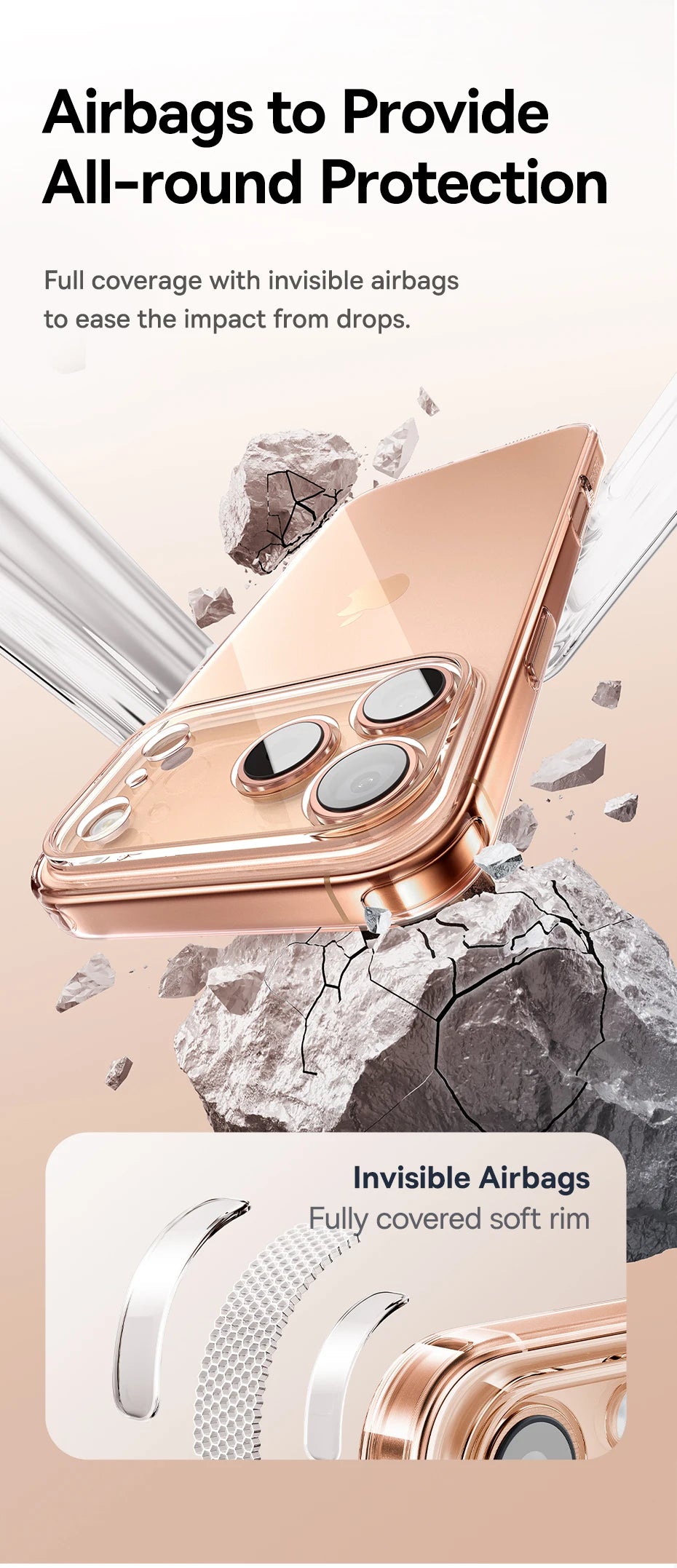 Baseus Clear TPU iPhone Case – Anti-Drop Ultra-Thin Cover