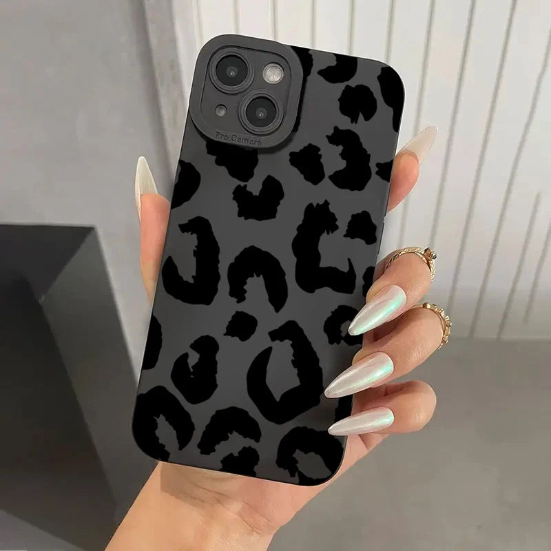 Leopard Print iPhone Case with Camera Protection
