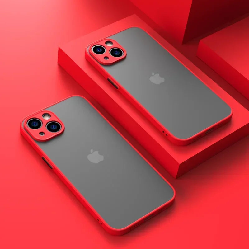 Matte Soft Silicone Shockproof iPhone Case