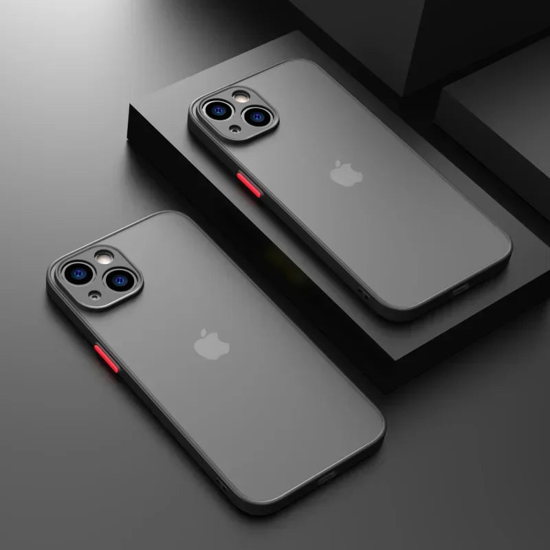 Matte Soft Silicone Shockproof iPhone Case