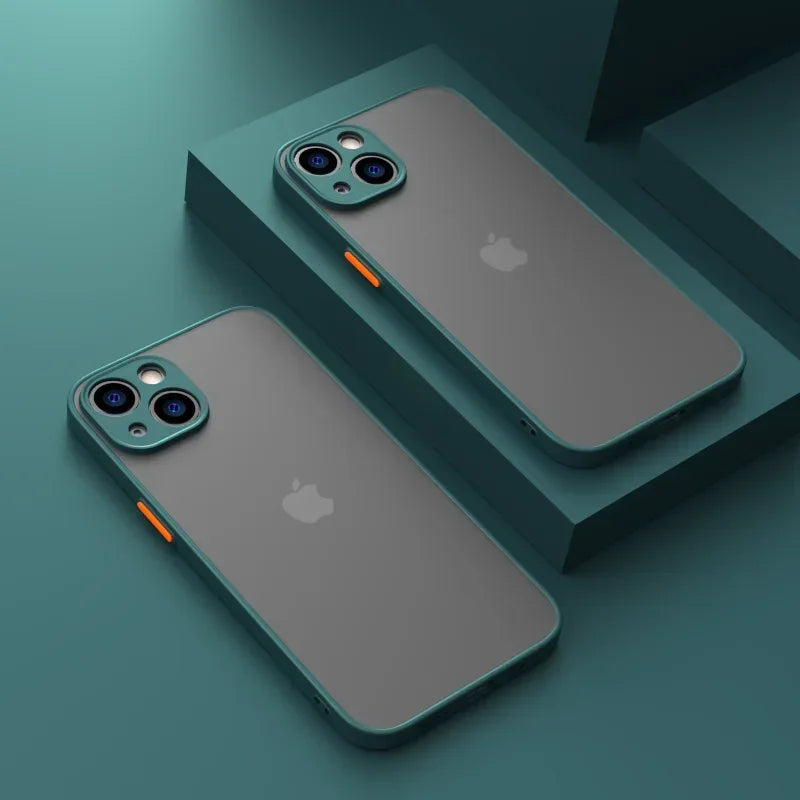 Matte Soft Silicone Shockproof iPhone Case