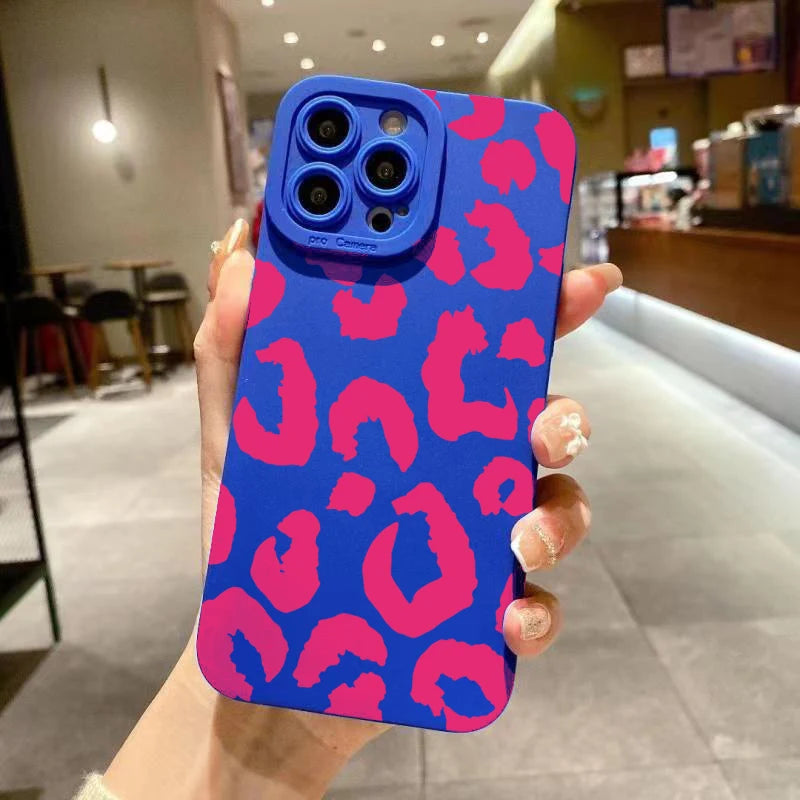 Leopard Print iPhone Case with Camera Protection