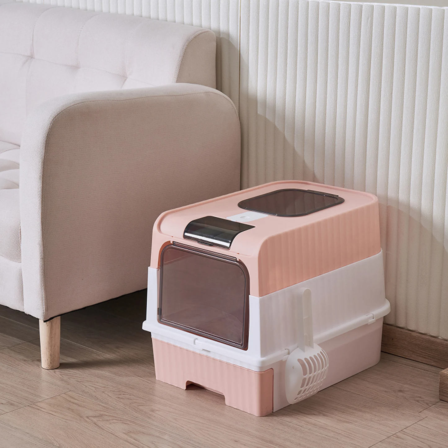 Portable Cat Litter Box – Enclosed, Easy Clean & Odor Control