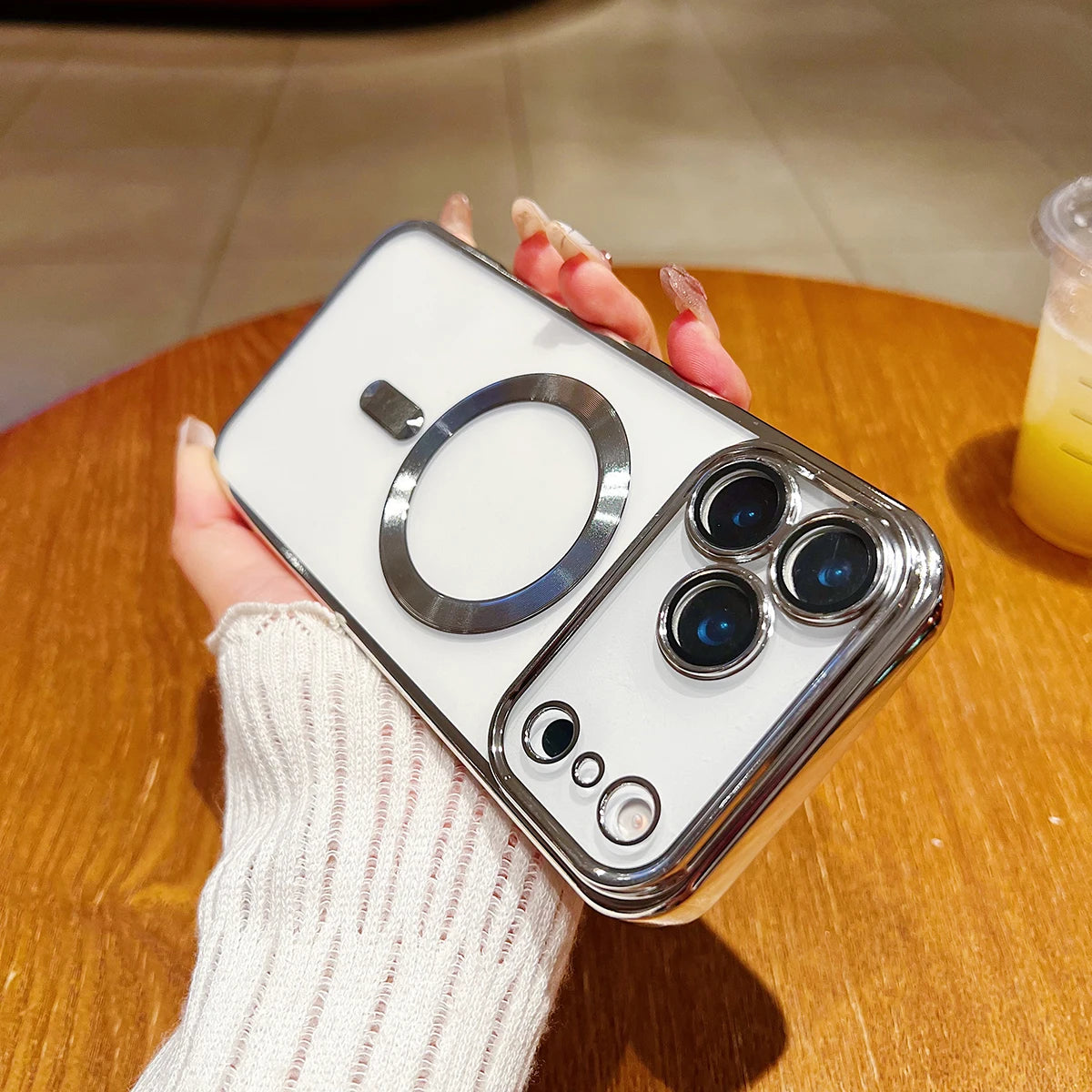 Magnetic Clear Case with Camera Protector – MagSafe Compatible for iPhone 17 Pro Max / 17 Air