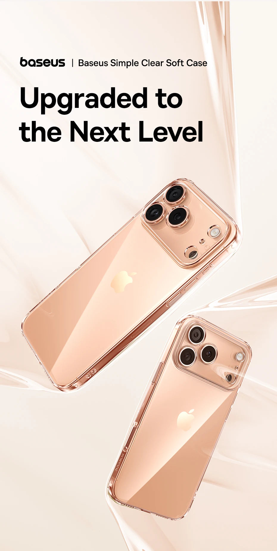 Baseus Clear TPU iPhone Case – Anti-Drop Ultra-Thin Cover