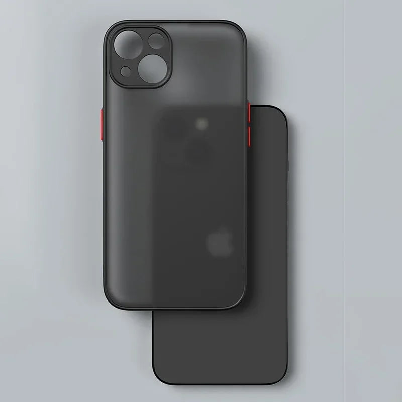Matte Soft Silicone Shockproof iPhone Case