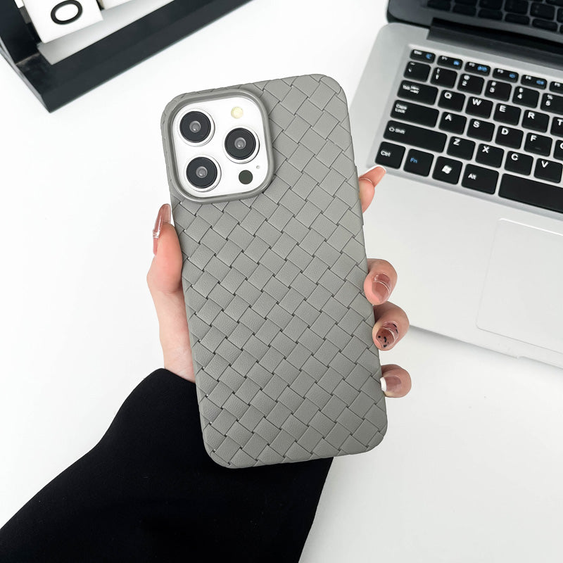 Braided Textured Silicone iPhone Case – Breathable Cooling Cover