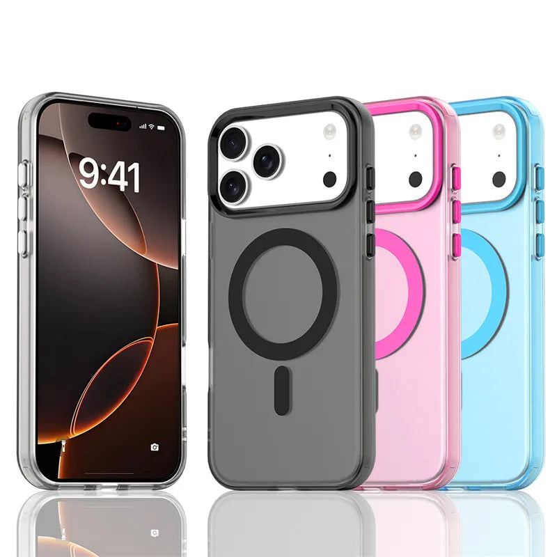 MagSafe Magnetic iPhone Case – Matte PC Cover for iPhone 17 Series