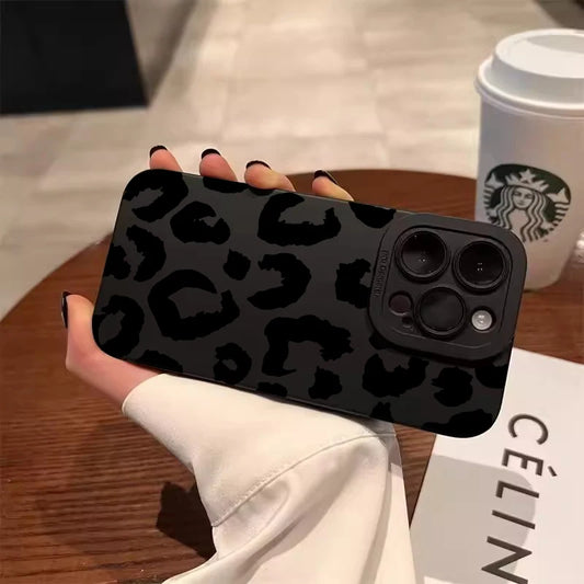 Leopard Print iPhone Case with Camera Protection