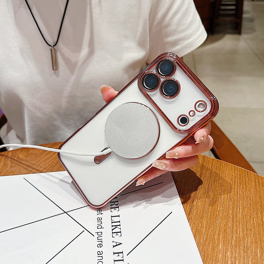 Magnetic Clear Case with Camera Protector – MagSafe Compatible for iPhone 17 Pro Max / 17 Air