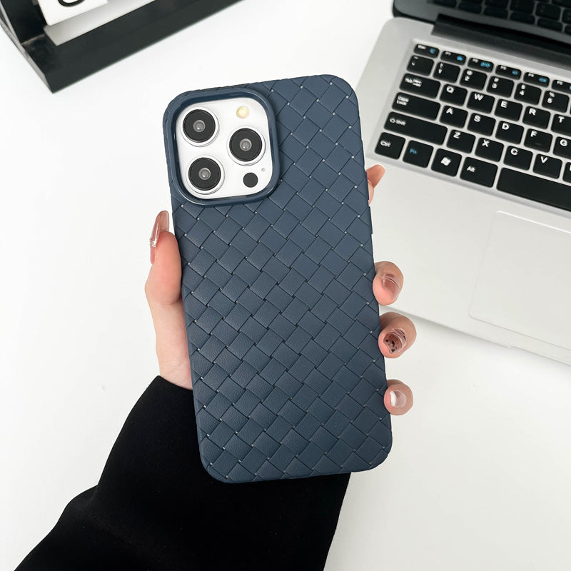 Braided Textured Silicone iPhone Case – Breathable Cooling Cover