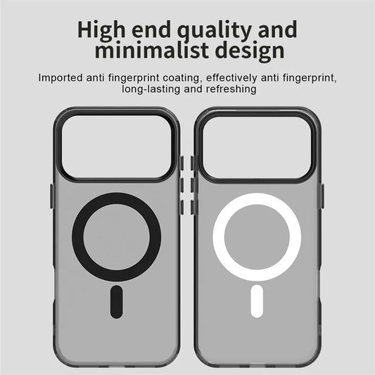 Magnetic Matte Case – MagSafe Wireless Charging Cover for iPhone 17 Pro / Pro Max / 17 Air
