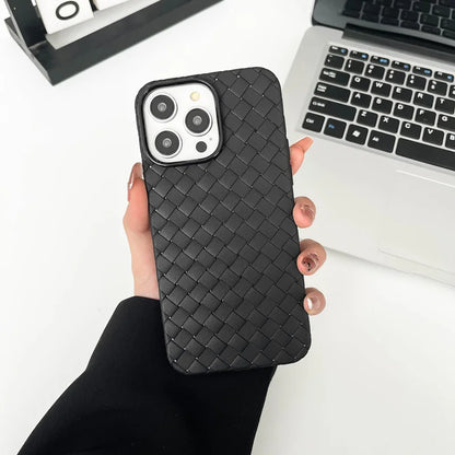 Braided Textured Silicone iPhone Case – Breathable Cooling Cover
