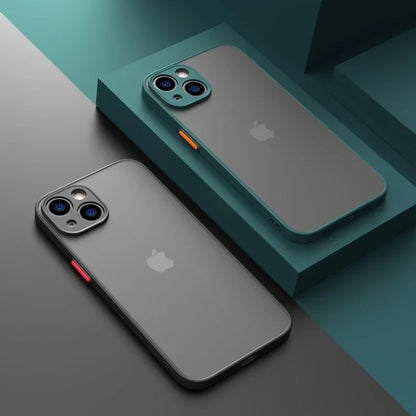 Matte Soft Silicone Shockproof iPhone Case