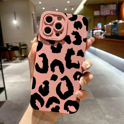 Leopard Print iPhone Case with Camera Protection
