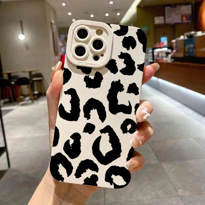 Leopard Print iPhone Case with Camera Protection
