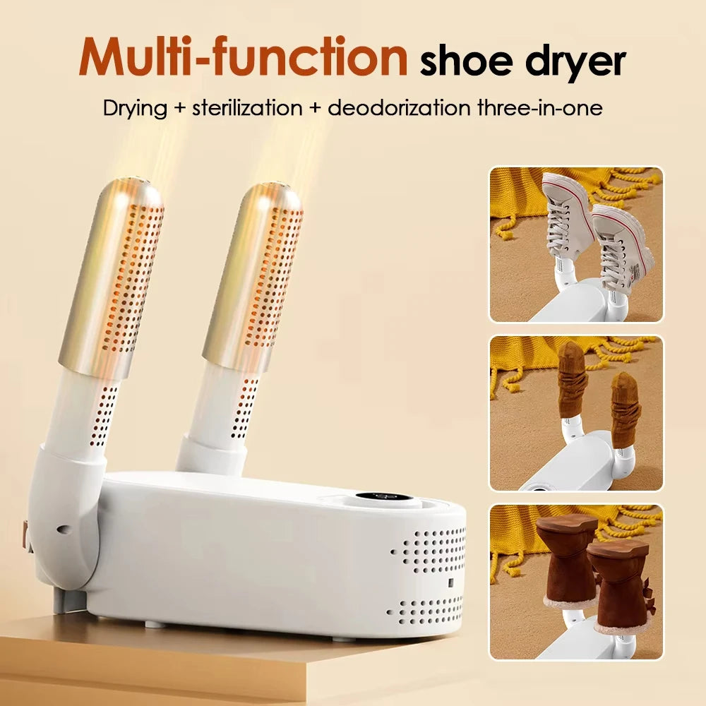 Intelligent Shoe Dryer with Timer – Quick Dry, Deodorizing & Sterilizing