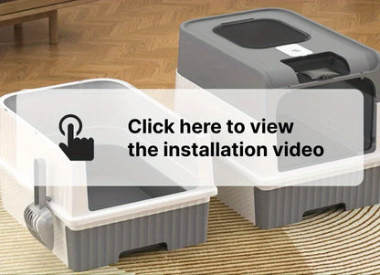 Portable Cat Litter Box – Enclosed, Easy Clean & Odor Control