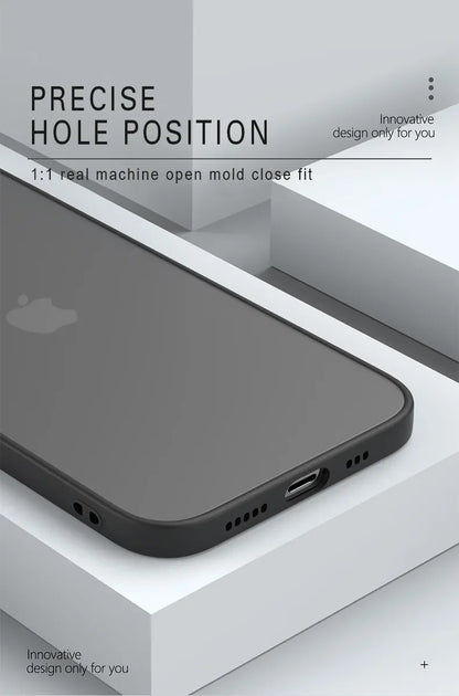 Matte Soft Silicone Shockproof iPhone Case